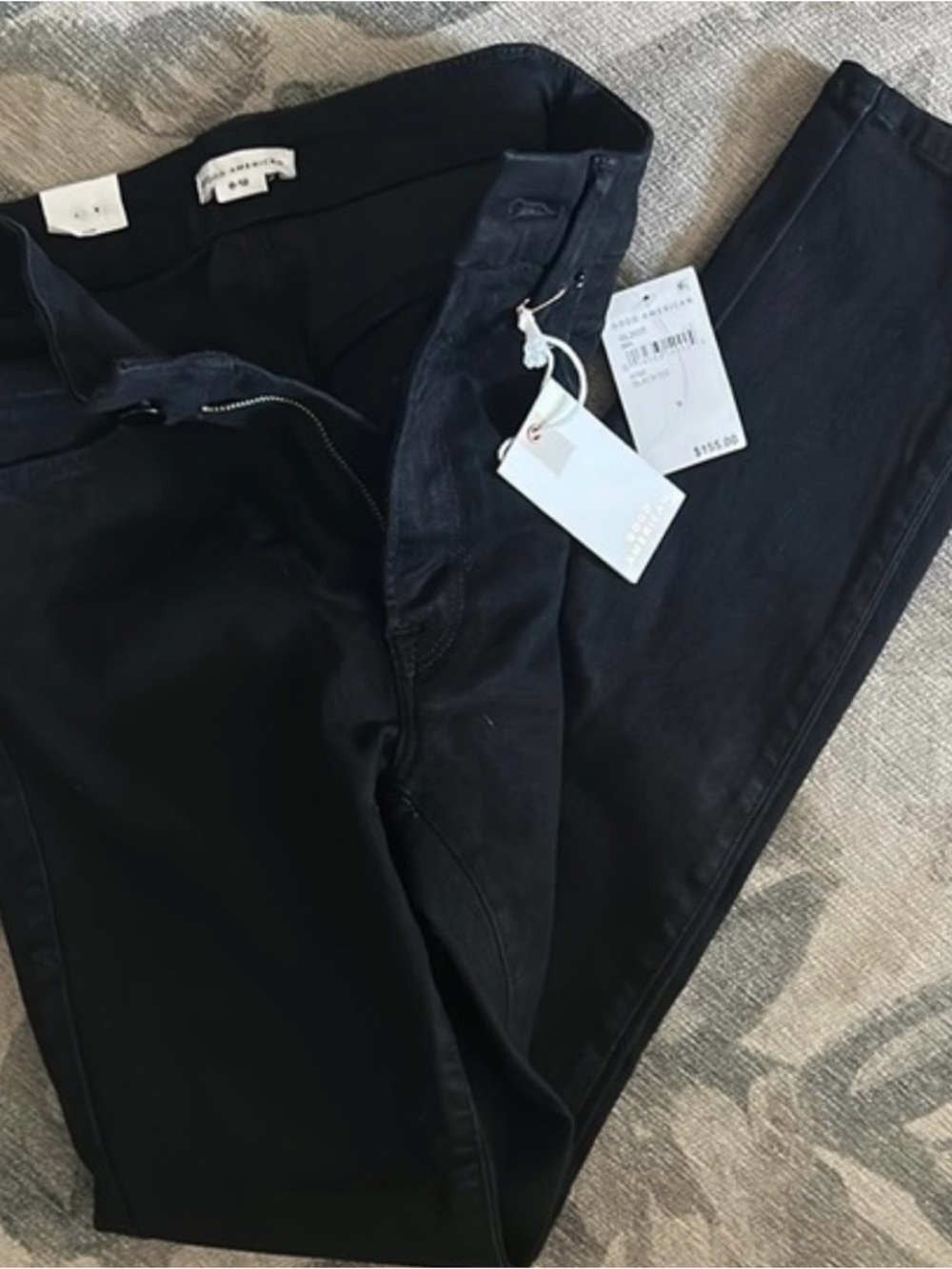 Good American Black Skinny Jeans size 6-12